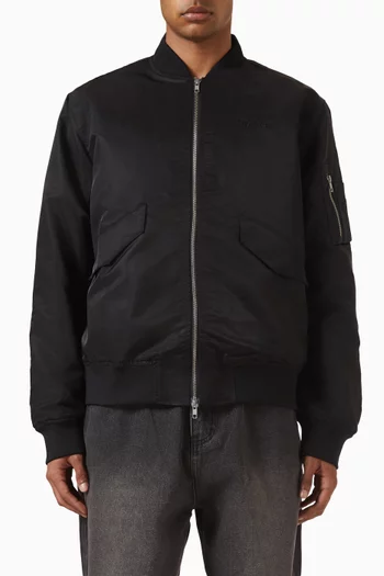 Bomber Jacket in Satin