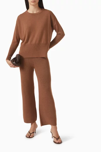 سترة بفتحة رقبة مستديرة نسيج سادة