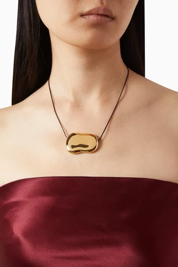 Julia Cord Necklace in 18kt Gold-plated Brass