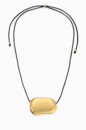 Julia Cord Necklace in 18kt Gold-plated Brass