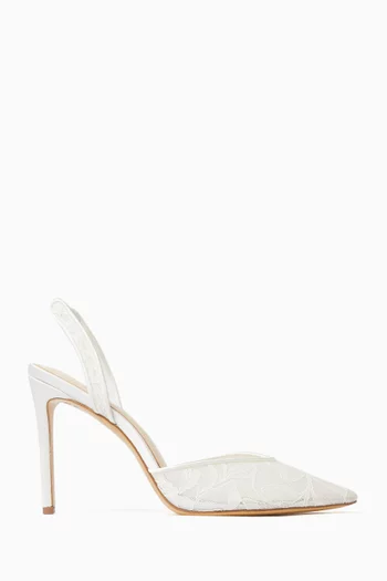 Jayla 100 Slingback Pumps in Lace