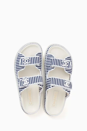 Unused Dad Flat Sandals in Canvas, EU 38