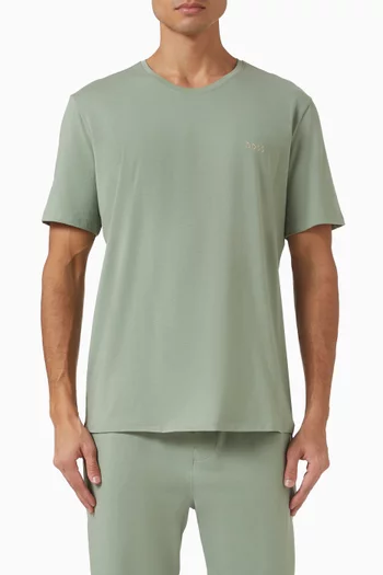 Logo T-shirt in Stretch Cotton-jersey