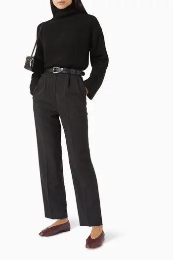 Boyfirend Turtleneck Sweater in Cashmere