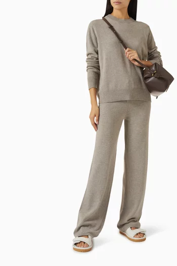Sweater & Sweatpants Set in Cashmere