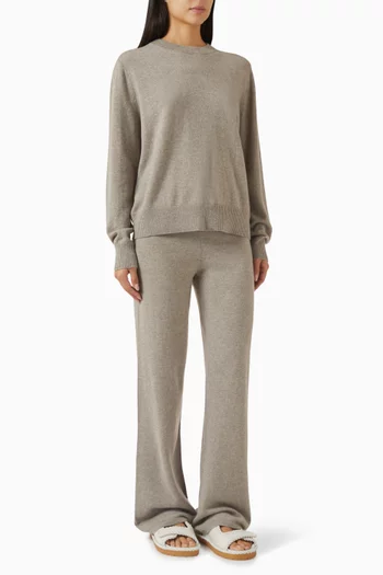 Sweater & Sweatpants Set in Cashmere