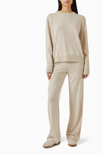 Sweater & Sweatpants Set in Cashmere