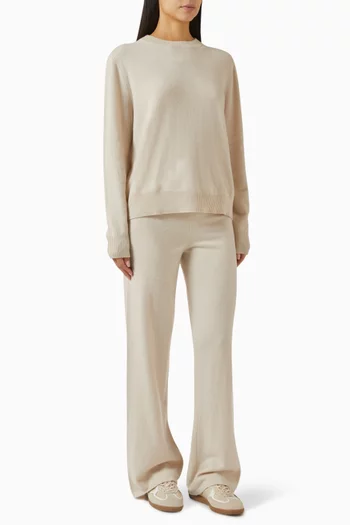 Sweater & Sweatpants Set in Cashmere
