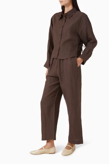 4 Tie Co-ord Set in Linen