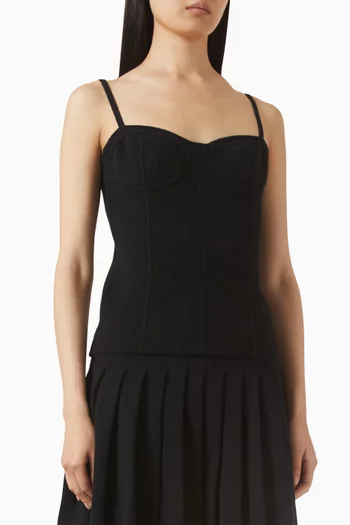 Double-knit Singlet in Cashmere