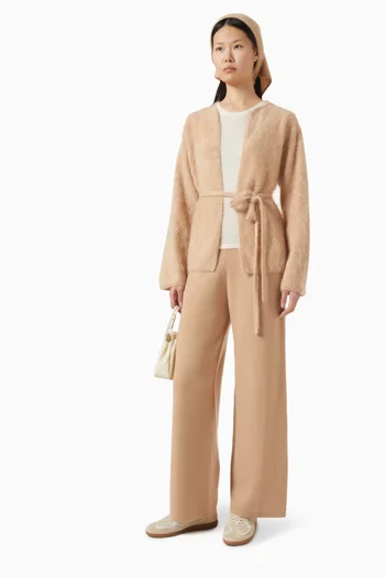 بلوزة بلا أكمام مزيج كشمير وحرير خفيف الوزن