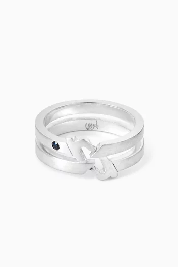 Arabic Letter "Alef" Ring in Sterling Silver