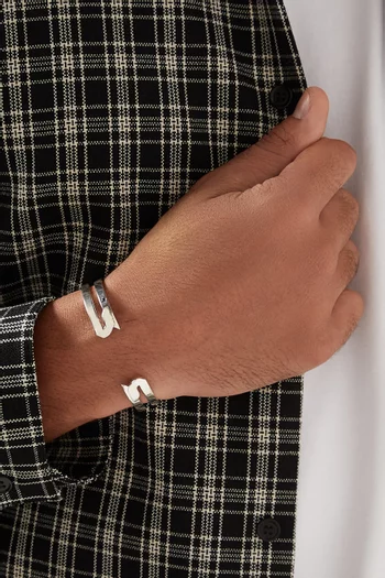 Arabic Letter "Hhaa" Cuff in Sterling Silver