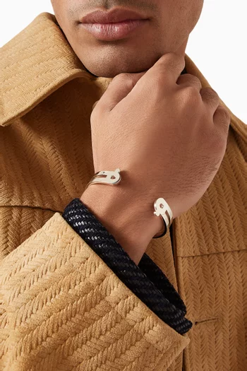 Arabic Letter "Faa" Cuff in Sterling Silver