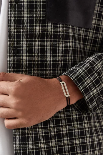 سوار بحلية حرف "ت" فضة إسترلينية