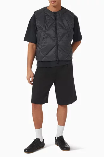 Diamond-quilted Down Gilet