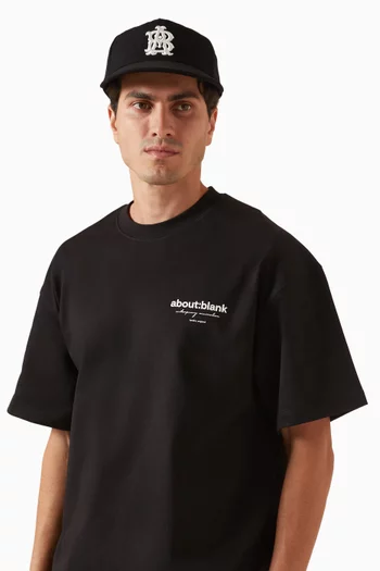 Monogram Cap in Wool Blend