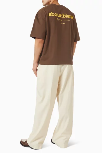 تي شيرت بقصة مربعة قطن