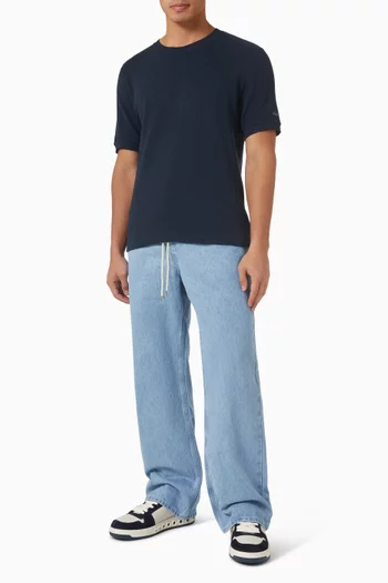 Fitted T-shirt in Cotton