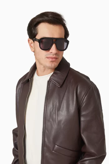 Jasper Aviator Sunglasses in Acetate