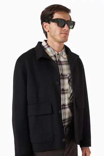 Enzo D Frame Sunglasses in Acetate