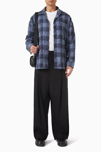 قميص قطن وصوف