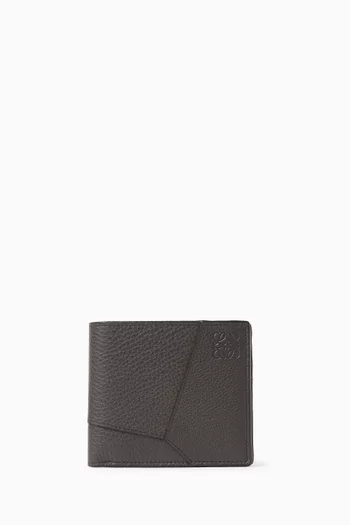Puzzle Edge Bi-fold Wallet in Leather