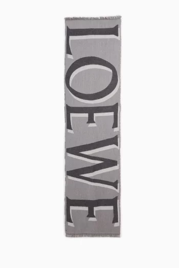 وشاح بشرّابات مزيج صوف وكشمير