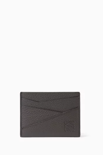 Puzzle Edge Card Case in Calf Leather