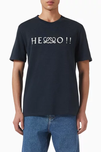 تي شيرت بقصة عادية قطن