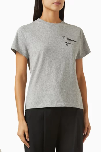 I Loewe You T-shirt in Cotton-jersey