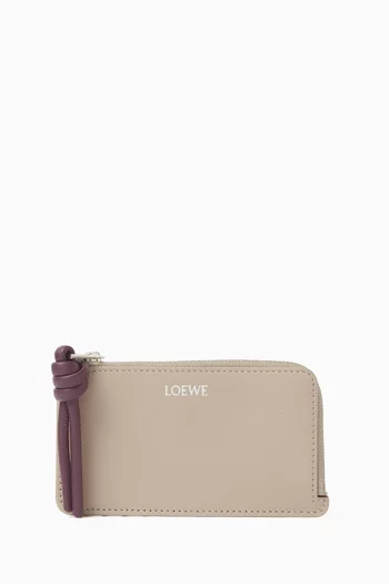 Knot Coin Cardholder in Leather