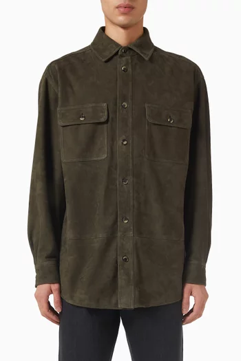 Overshirt in Suede