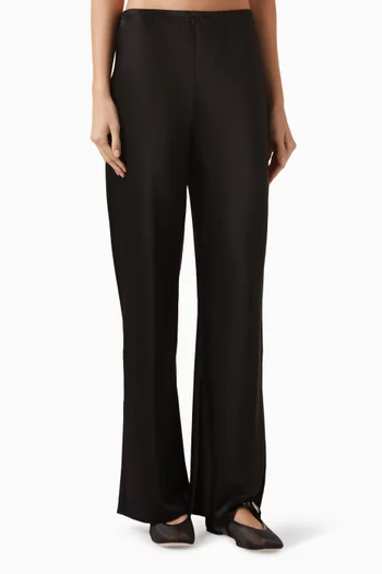 Gale Mid-rise Bias Pants in Satin