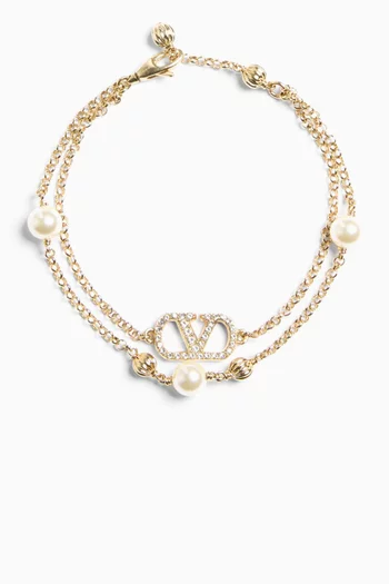 VLOGO Swarovski® Bracelet in Metal
