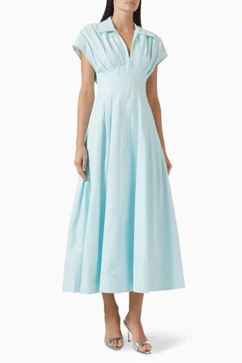 Farlow Midi Dress in Cotton Blend