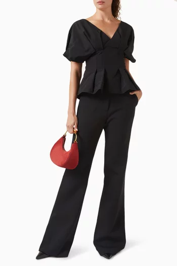 Rozen Top in Cotton Faille