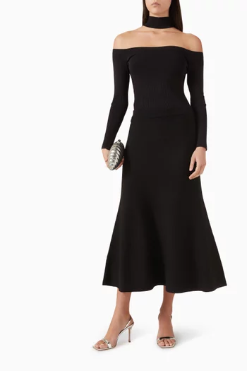 Atwood Trumpet Skirt in Wool