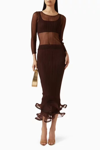 بلوزة ليوني شفافة