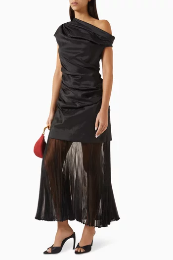 فستان أمالي قماش تفتا وأورجانزا