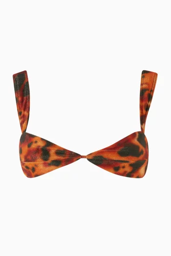 قطعة بيكيني علوية أمبر بتصميم بالكونيت