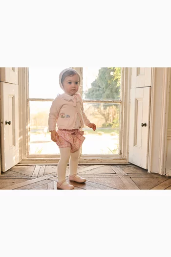 كارديغان بتطريزات زهور برية