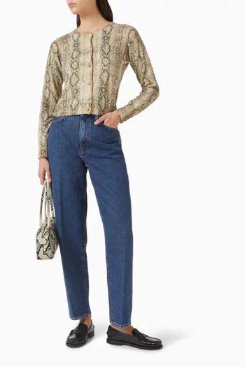 كارديغان بنقشة جلد الأفعى كشمير