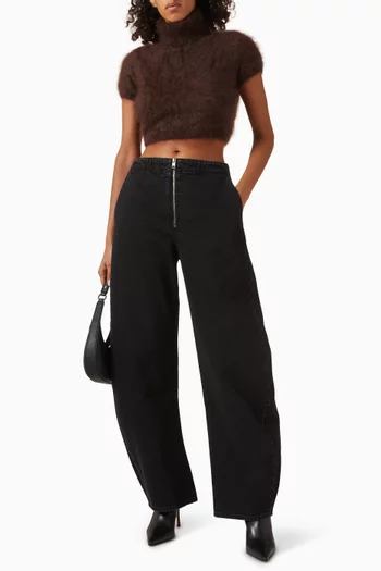 بنطال جينز بسحّاب دينم