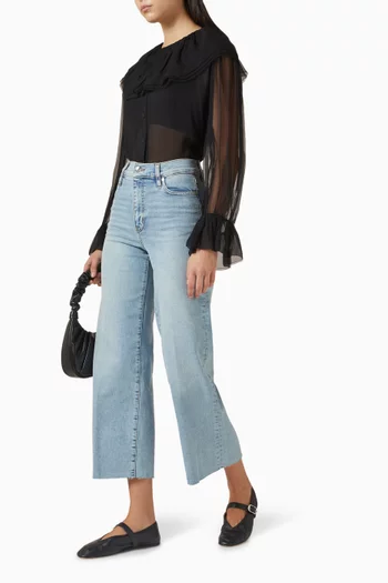 Le Slim Palazzo Crop Jeans