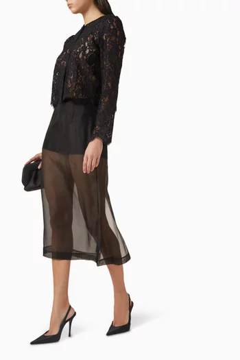 تنورة حرير أورجانزا