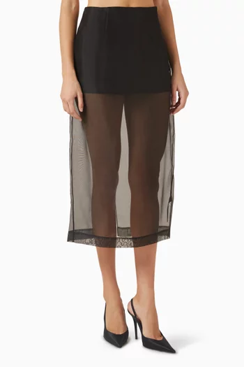 تنورة حرير أورجانزا