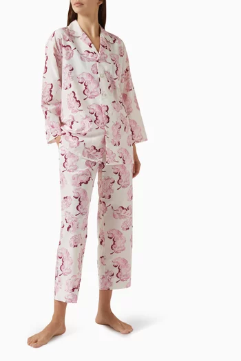 Casablanca Pyjama Set in Cotton-silk Blend