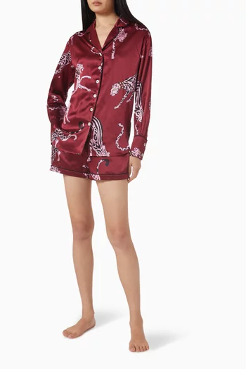 Alba Pyjama Set in Silk Satin