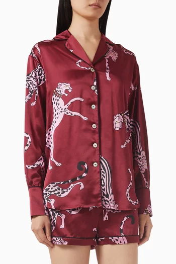 Alba Pyjama Set in Silk Satin